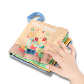 Soft 3D Touch & Feel Cloth Baby Book — High-Contrast Montessori Sensory Toy (0–36M)